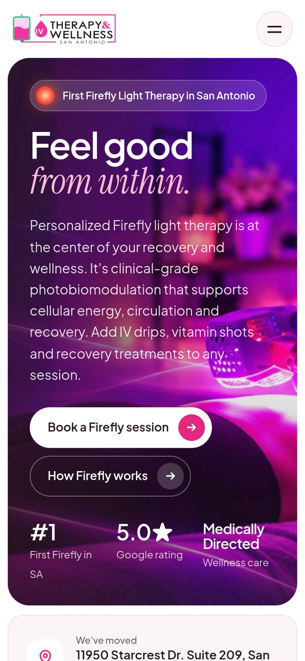 Homepage on a phone