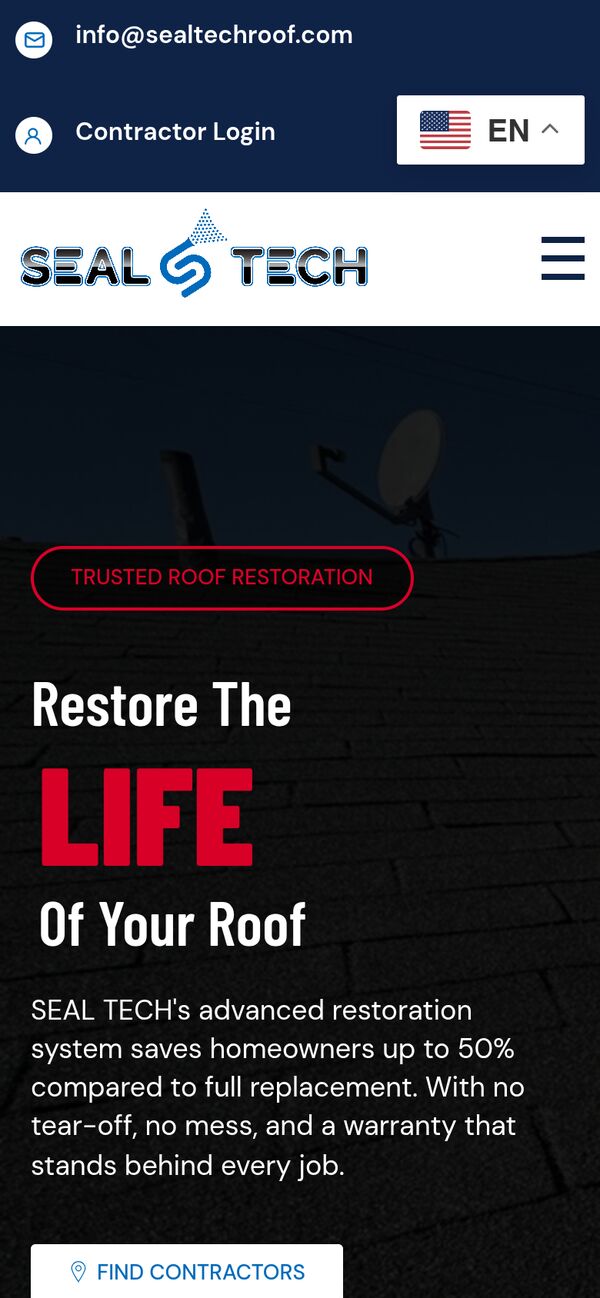 Homepage on a phone